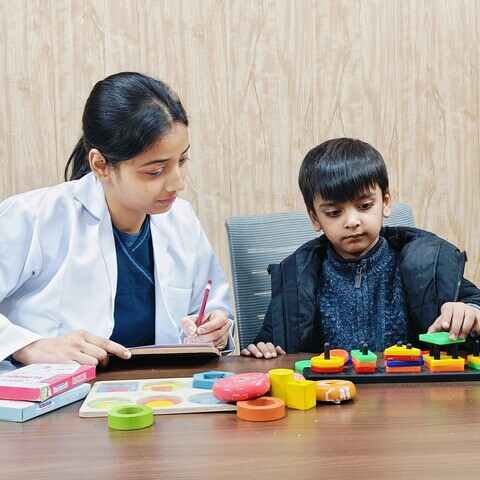 Image of Behavioral therapy of children, at Occupational therapy centre, located in Greater Noida
